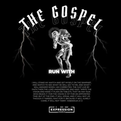 Run With The Gospel - Mens Block T shirt Design