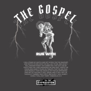 Run With The Gospel - Mens Faded Crew Design