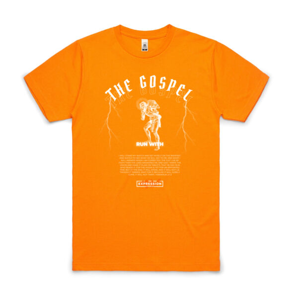 Run With The Gospel - Mens Block (Safety Colours ) T shirt Thumbnail