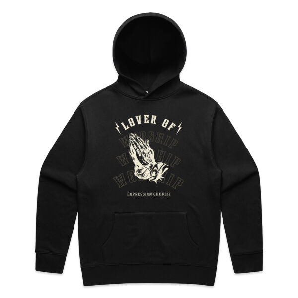 Lover Of Worship - Mens Relax Hood Thumbnail